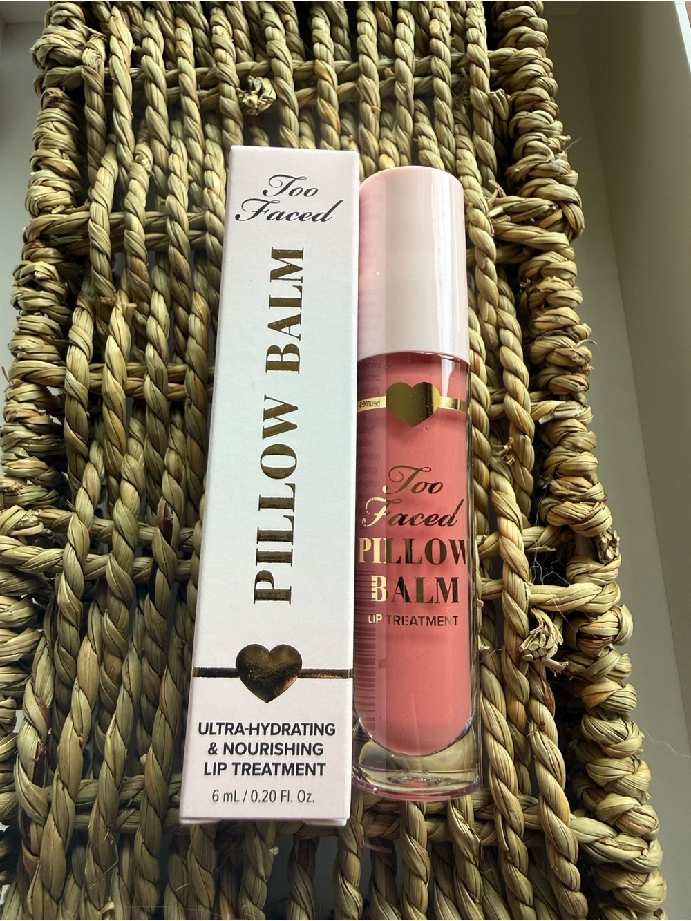 Too Faced Pillow Balm Lip Treatment Pink Pineapple Kiss Full Size NIB